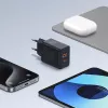 Baseus P10111404113-00 Cube USB-C / USB-A 30W laturi musta