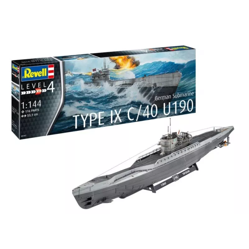 Muovipienoismalli German Submarine T.IX C/40 1/144