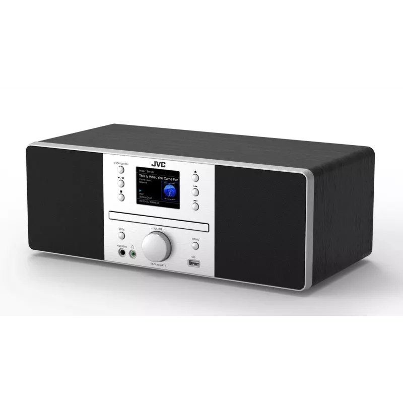 JVC RD-E874B All-in-One-äänijärjestelmä, Internet/DAB+/FM-radio, CD, Bluetooth, 20 W, musta