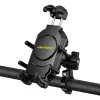 Passiivinen teline UleFone Armor Mount Pro matkapuhelimille — teline, polkupyörään ja skootteriin, musta