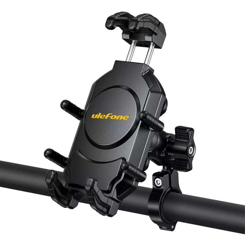 Passiivinen teline UleFone Armor Mount Pro matkapuhelimille — teline, polkupyörään ja skootteriin, musta