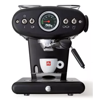 illy X1 Anniversary Machine kahvijauheelle ja E.S.E.-padeille (musta)