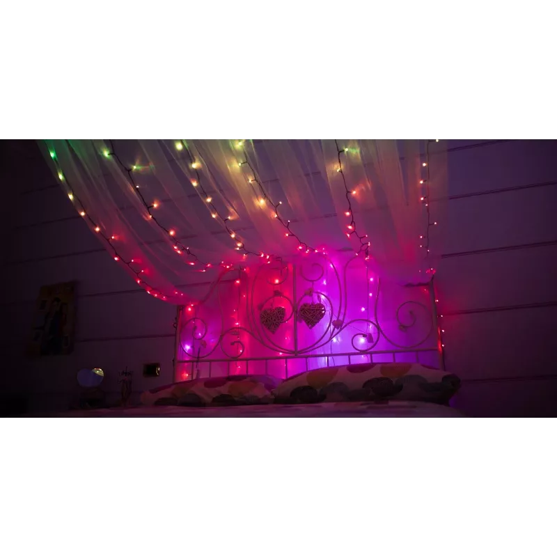 TWINKLY Strings 600 (TWS600STP-BEU) älykkäät joulukuusen valot 600 LED RGB 48 m