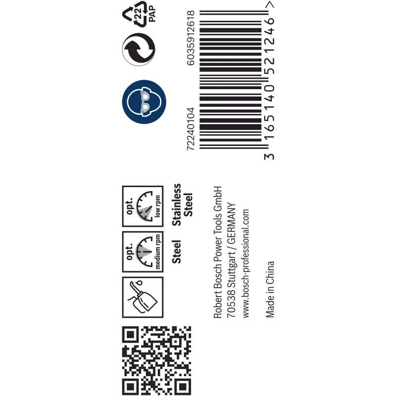 Poranteräsarja Bosch HSS Twist Drill Bits Cobalt, malli 2608585889