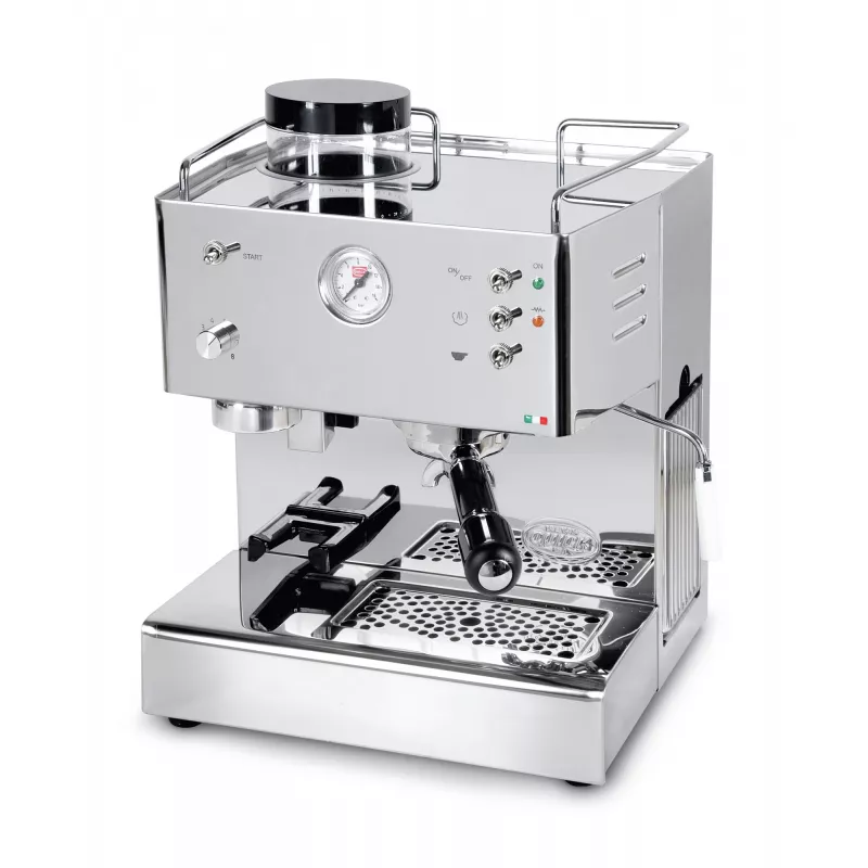 Quick Mill Pegaso, espressokone, kahvipavut, integroitu mylly, 1200 W, ruostumaton teräs