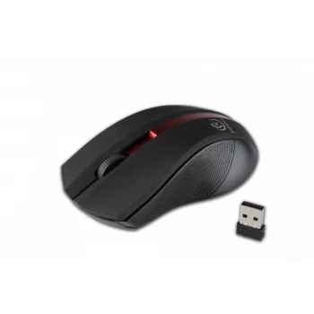 Langaton optinen hiiri Rebeltec GALAXY musta/punainen liitäntä