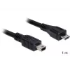 USB-kaapeli DeLOCK 83177 1 m Micro-USB B Mini-USB B musta