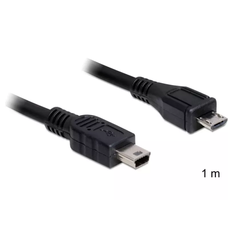 USB-kaapeli DeLOCK 83177 1 m Micro-USB B Mini-USB B musta