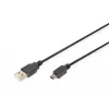 Liitäntäkaapeli USB A / Mini-USB B M/M 1 m musta