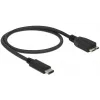 USB-kaapeli DeLOCK 0,5 m USB3.1 C - MicroUSB3.1 B
