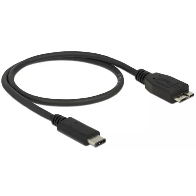 USB-kaapeli DeLOCK 0,5 m USB3.1 C - MicroUSB3.1 B