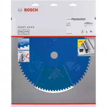 Bosch 2608644282 Expert for Stainless Steel pyörösahanterä, Ø 355 mm, 90 hammasta, reikä 25,4 mm, katkaisu- ja jiirisahoille