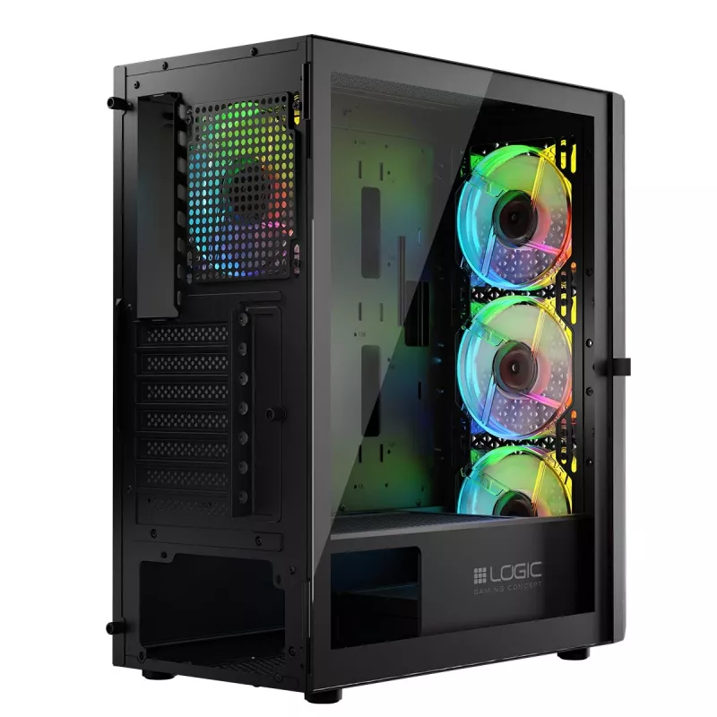 Logic ARAMIS ARGB MINIDI USB 3.0 kotelo musta