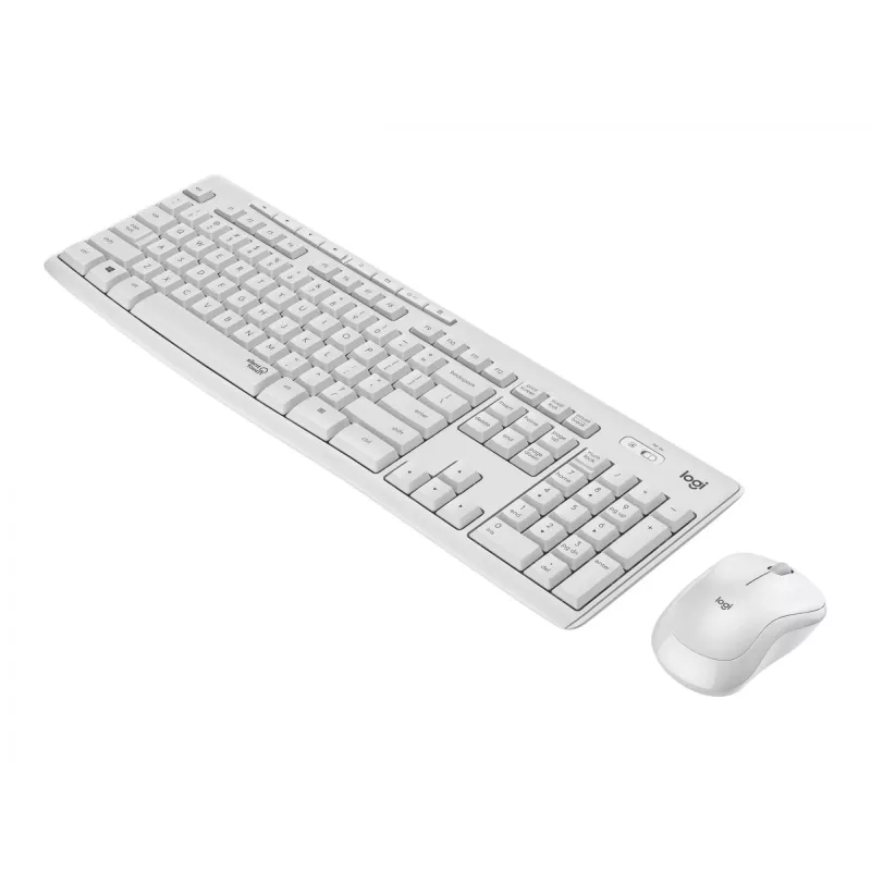 Logitech MK295 Silent - näppäimistö-hiiri-sarja - langaton - 2,4 GHz - italialainen - cremevalkoinen
