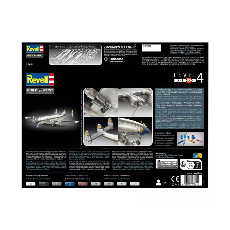 REVELL Lockheed L.1049G Super Constellation Lufthansa muovinen rakennussarja