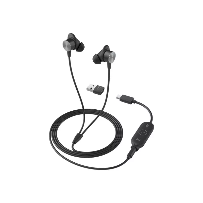 LOGITECH Zone Wired Earbuds Teams - grafiitti - EMEA