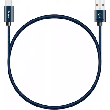 Kaapeli YENKEE YCU 301 BE USB-A 2.0/USB-C 1m lila