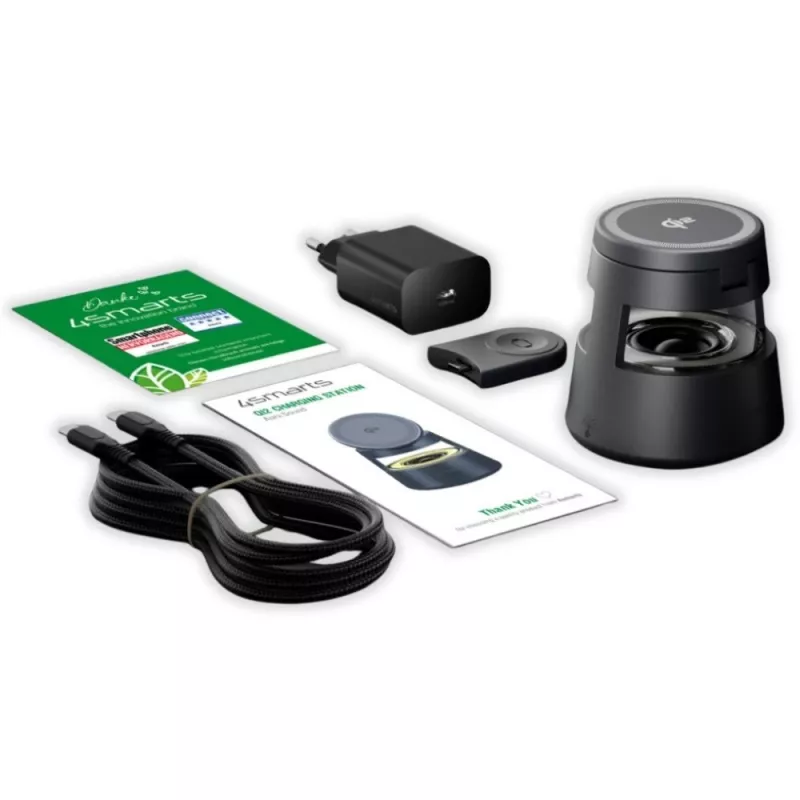 Langaton laturi 4smarts 541327 USB Type-C sisäkäyttöön harmaa