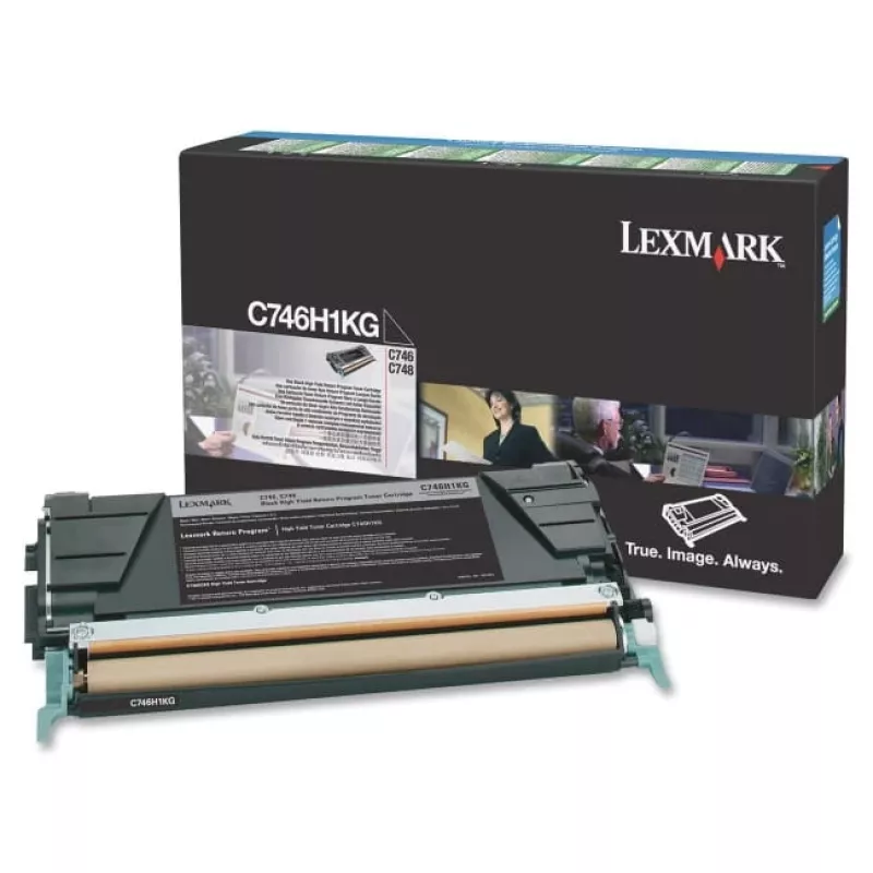 Värikasetti Lexmark C746H1KG musta 10000 sivua