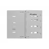 Seinäkiinnitteinen 19 tuuman kaappi LANBERG 8U, syvyys 497×400/240 mm, harmaa