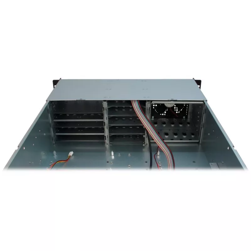 Inter-Tech 3U-30248 -rack musta, ruostumaton teräs