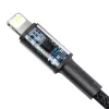 Baseus High Density punottu kaapeli Type-C - Lightning, PD, 20W, 1m (musta)