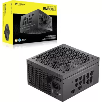 Virtalähde CORSAIR RMx Shift Series RM850x 850W ATX 24-pin, 80 PLUS Gold, musta, 140 mm:n tuuletin