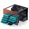 Jonsbo N4 Microtower-kotelo musta tukeva teräs kompakti PC-kotelo