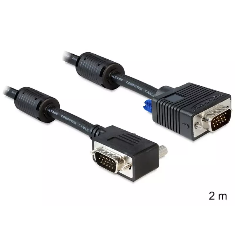 SVGA-kaapeli DeLOCK 83173 2m VGA D-Sub musta
