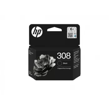 HP 308 musta alkuperäinen mustekasetti