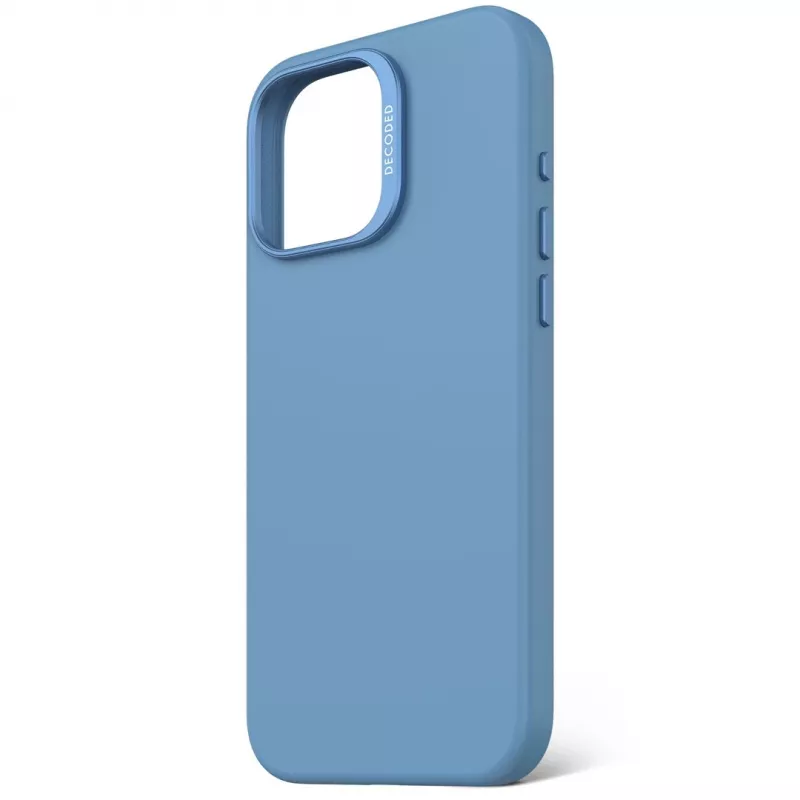 Decoded D25IPO16PMBCS9AE AntiMicrobial silikoninen takakuori iPhone 16 Pro Maxille, vaaleansininen