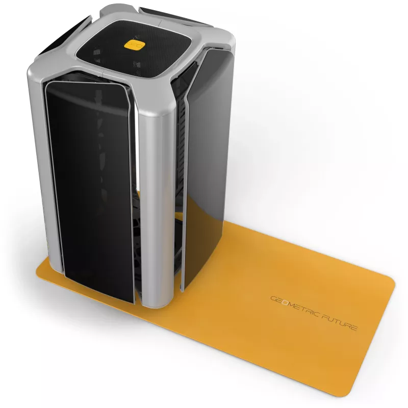 Tietokonekotelo Geometric Future M2 THE ARK Case TG - harmaa