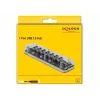 USB-keskitin DeLOCK 64088 läpinäkyvä USB 3.2 Gen 1 Micro-B