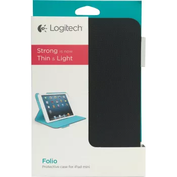 Logitech Folio suojakotelo - suojakotelo tabletille - hiilimusta