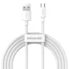 USB-A - Micro-USB-B -kaapeli Baseus TZCAMZJ-02 1,5 m valkoinen