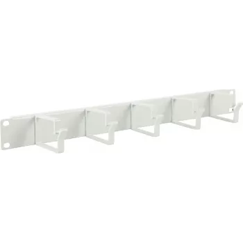 Lanview 1U 19 kaapelinhallintapaneeli, 5 koukkua valkoinen (RAO100WH)