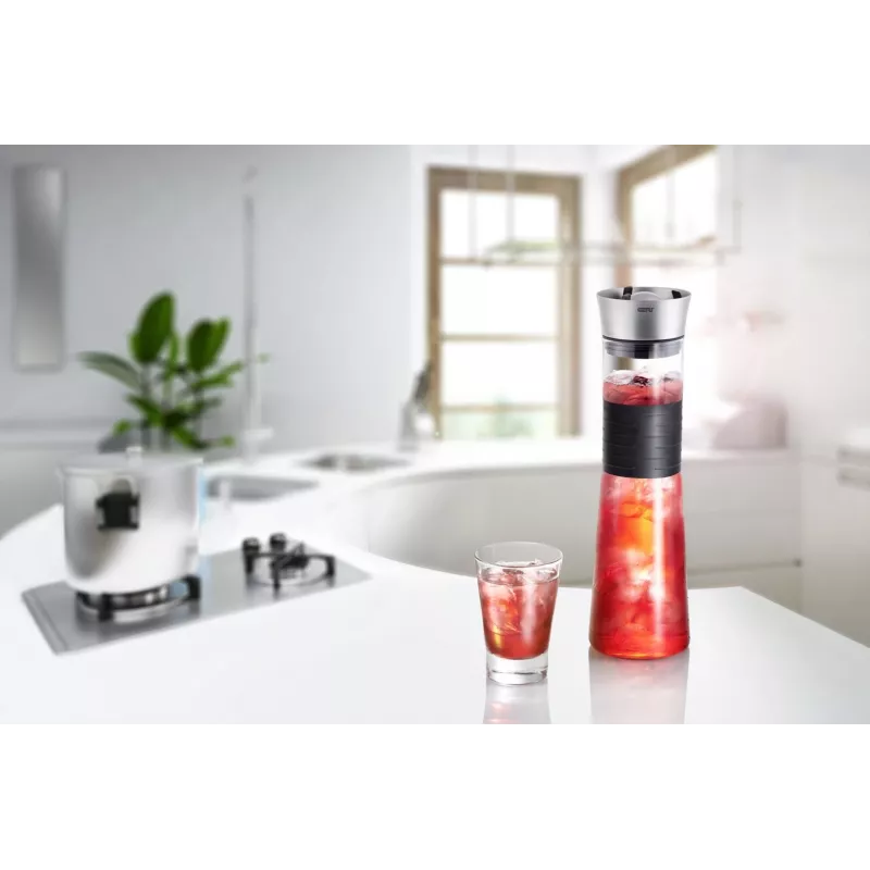 GEFU CASCADA viinin dekantteri 1 L muovi, ruostumaton teräs