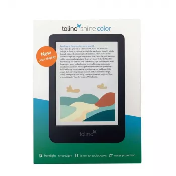 Tolino shine color e-kirjalukija kosketusnäyttö 16 GB Wi-Fi musta