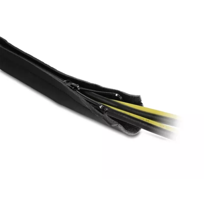 DeLOCK kaapelinsuojus neopreeni joustava vetoketjulla 1,5 m x 100 mm musta