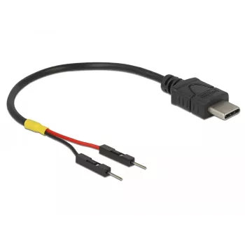 DeLOCK 85418 USB-C-virtajohto 2x nastaliittimeen, 0,1 m