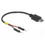 DeLOCK 85418 USB-C-virtajohto 2x nastaliittimeen, 0,1 m