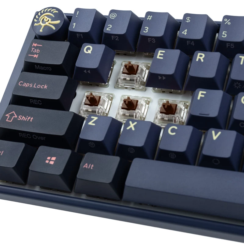 Ducky One 3 SF näppäimistö, peli, USB, QWERTY, englanti, sininen