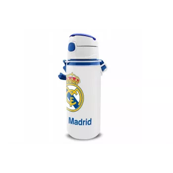 Lasten alumiininen urheilujuomapullo juomausella KIDS 600 ml – Real Madrid -design