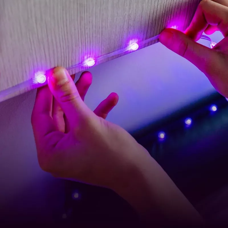 Twinkly Dots 60 RGB USB älyvalot, 3 m, musta