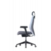 Up Up Athene ergonominen toimistotuoli musta, harmaa + sininen kangas