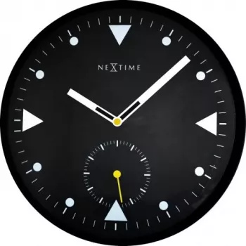 NeXtime seinäkello 3049 Serious Black, Ø32 cm, musta