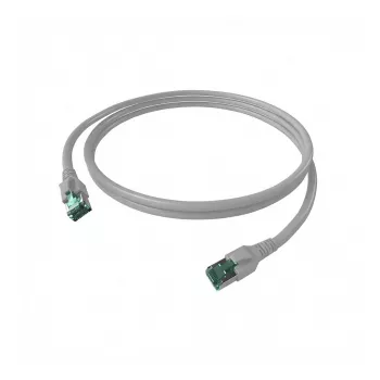 EasyLan FlexBoot FTP Cat.6a saCon 1m - 1 m - Cat6a - F/UTP (FTP) - RJ-45 - RJ-45 - harmaa