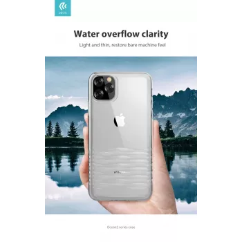 Devia Ocean2 Series -suojakotelo iPhone 11 Pro -puhelimelle, läpinäkyvä, ohut läpinäkyvä muotoilu