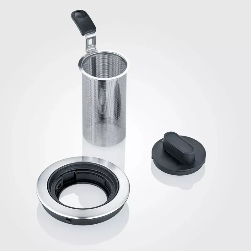 Sähköinen vedenkeitin SEVERIN 1 L 2200 W lasi ja ruostumaton teräs, 5 lämpötila-asetusta, LED-näyttö