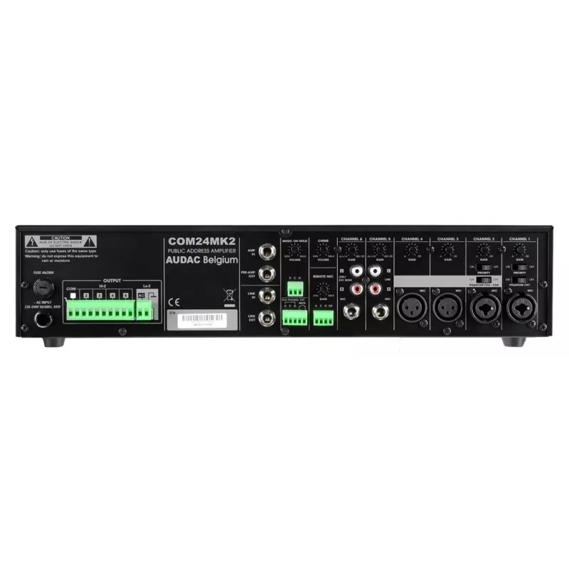 AUDAC COM24MK2 audiovahvistin 240W Class D musta